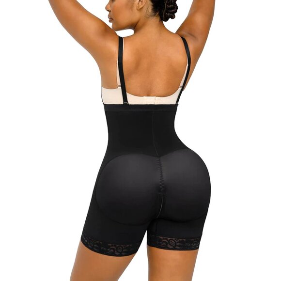 Side Zipper Firm Compression Tummy Control Fajas Body Shaper Postpartum Support - Picture 4 of 7